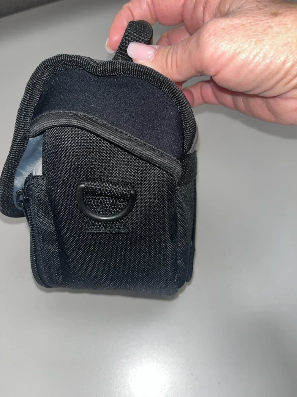 Samsonite Black and Gray Camera Crossbody Bag